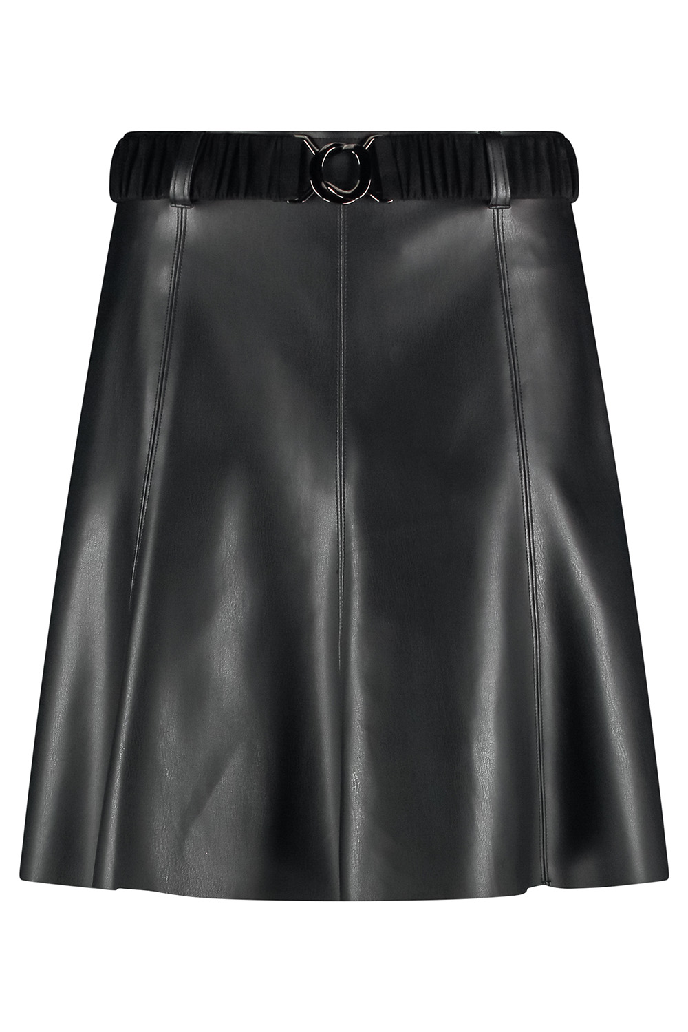 Skirt PU Suedine Detail