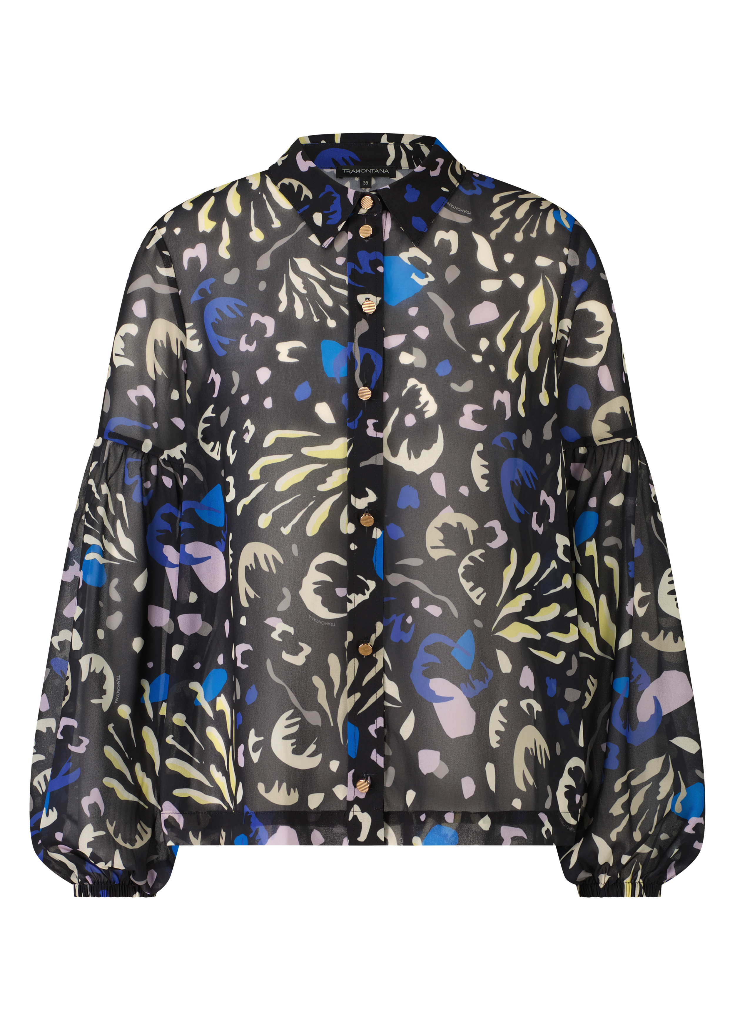 Blouse Abstract Flower Print