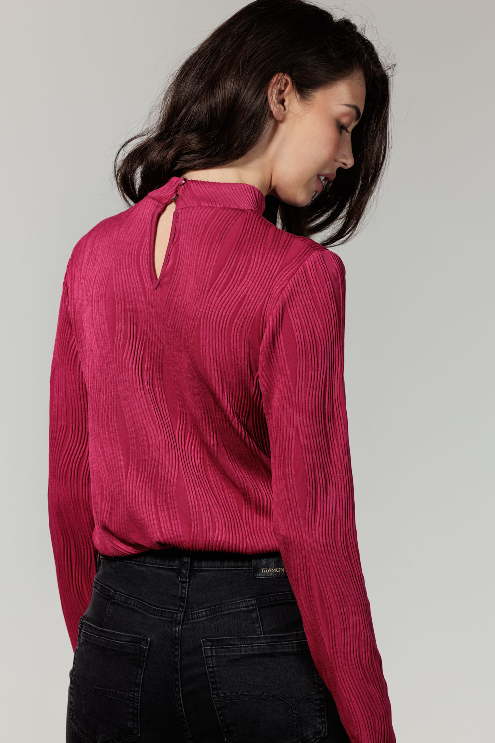 Top Mock Neck Fancy Structure